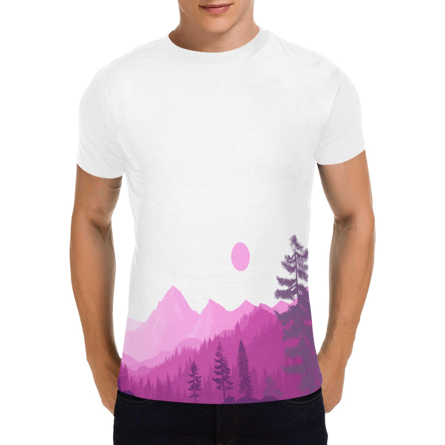 Pink Mountainscape