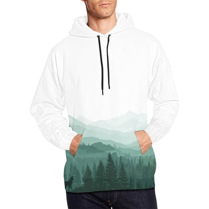 Green Mountainscape Hoodie