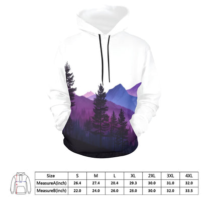 Purple Mountainscape Hoodie