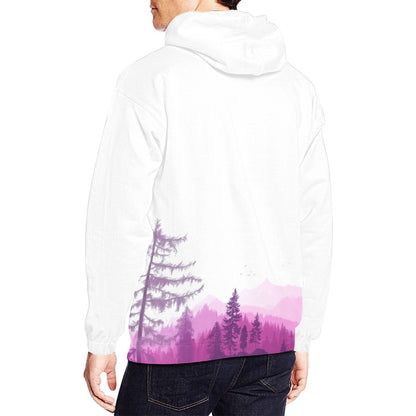 Pink Mountainscape Hoodie