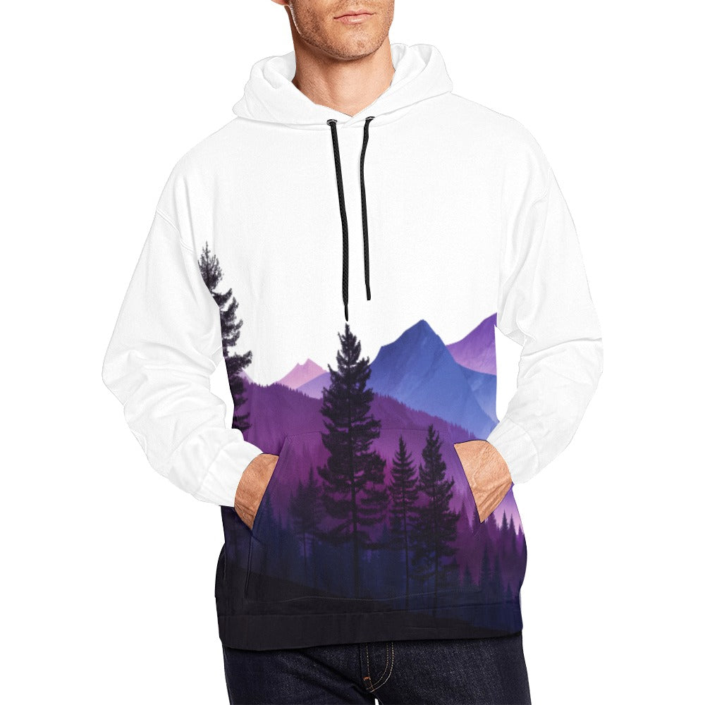 Purple Mountainscape Hoodie