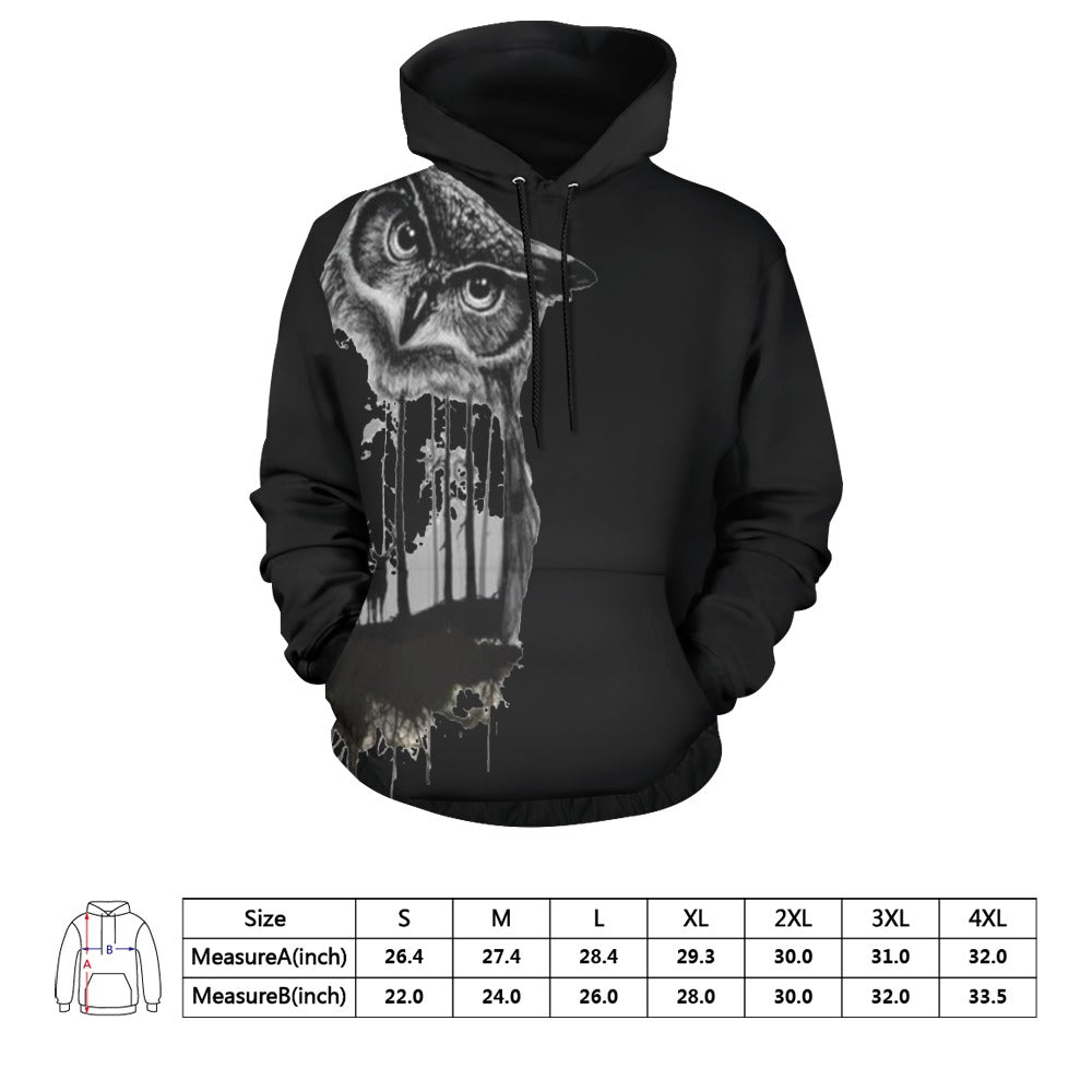 Wanderlust Owl II Hoodie