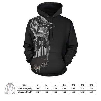Wanderlust Owl II Hoodie