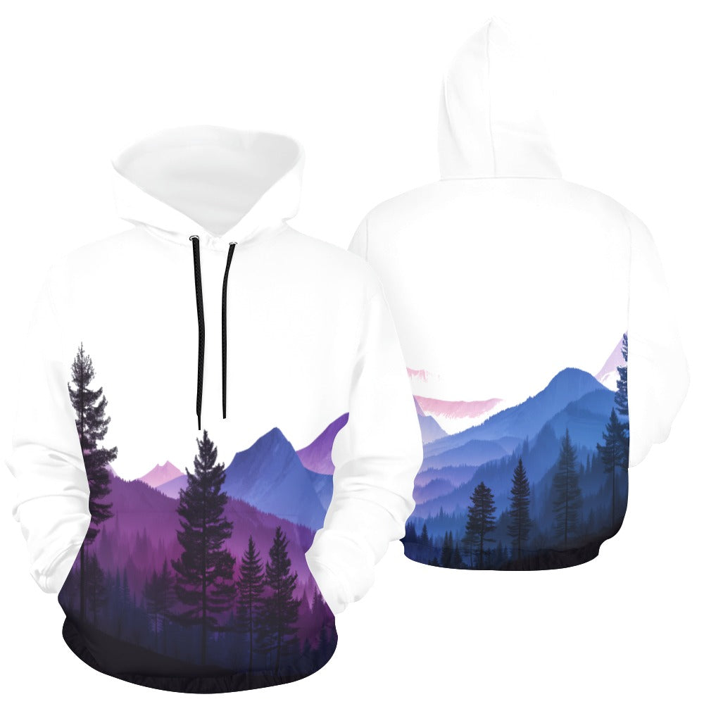 Purple Mountainscape Hoodie